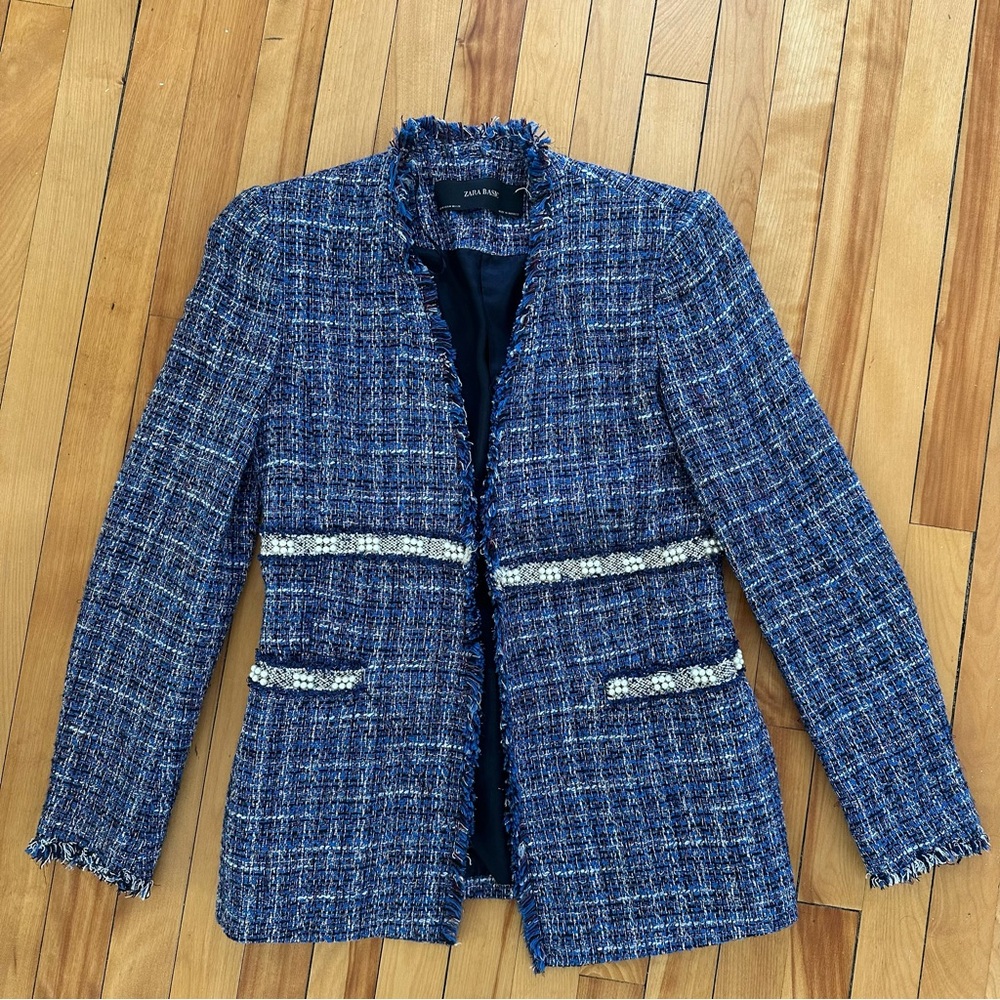 Blue Tweed Women's Blazer